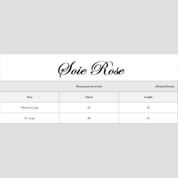 Soierose Beautiful Satin Silk Printed Robe - SR-1004 - Picture 4 of 4